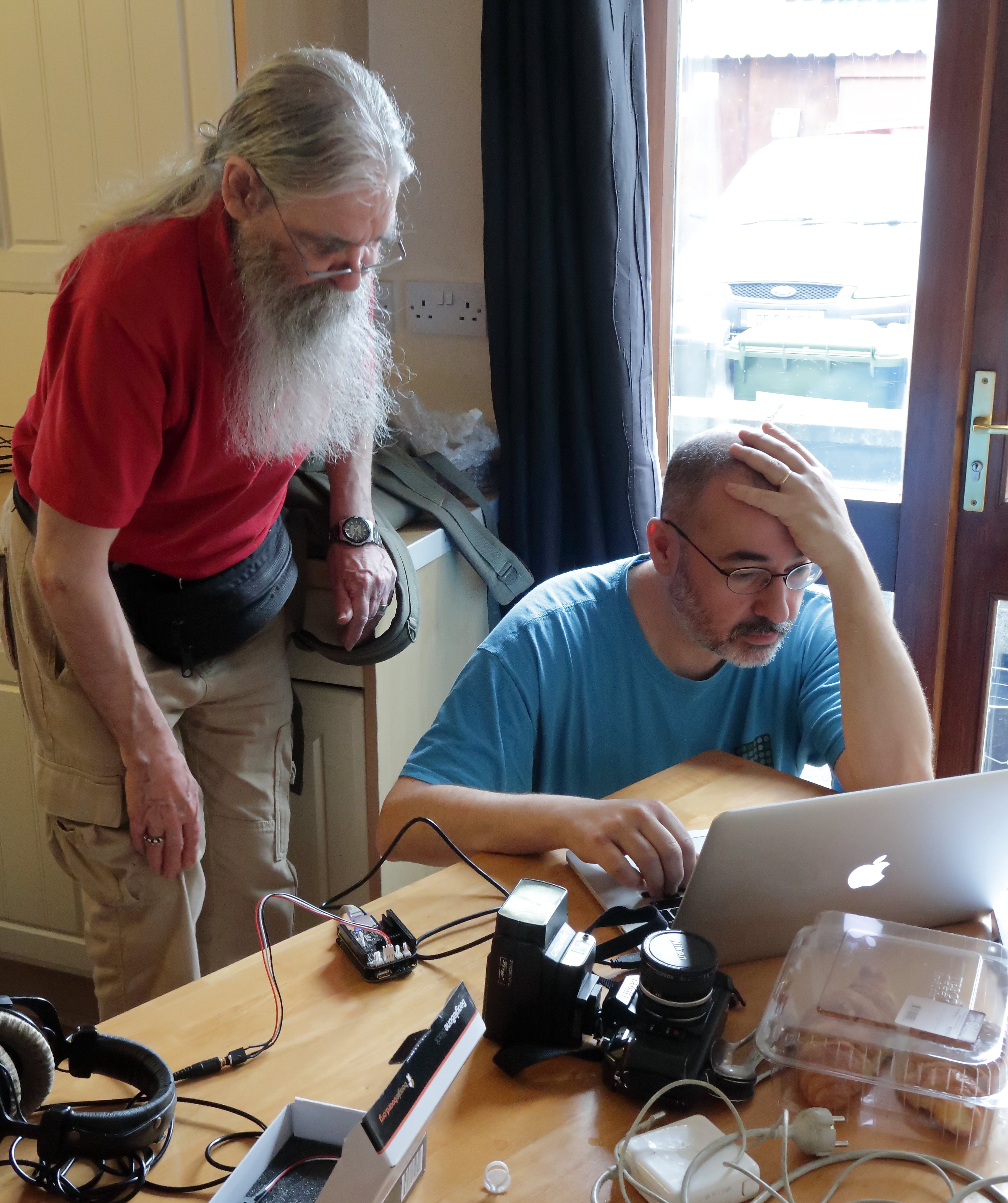 John ffitch and Victor Lazzarini at Maynooth